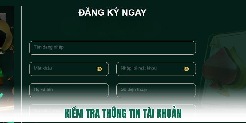 Kiểm tra thông tin, đồng ý các điều khoản
