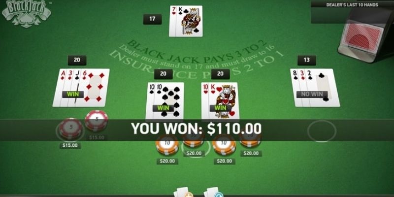 Quy định thắng thua Blackjack là gì?