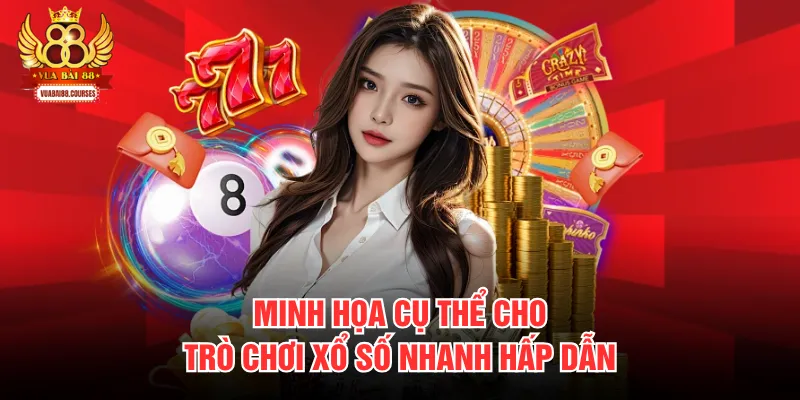 Minh họa cụ thể cho trò chơi xổ số nhanh hấp dẫn