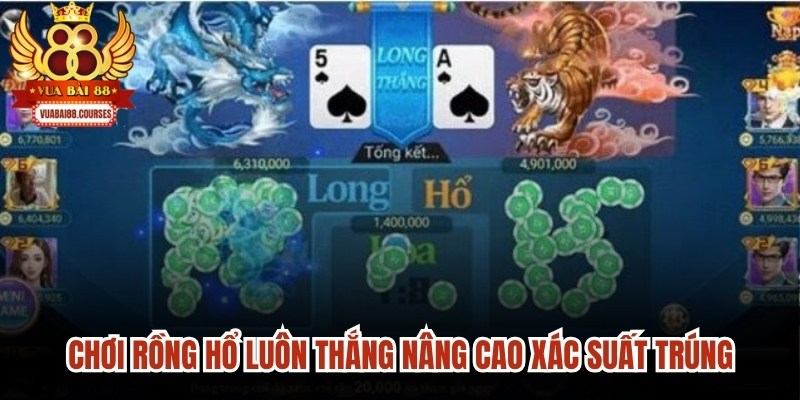Chơi rồng hổ luôn thắng nâng cao xác suất trúng