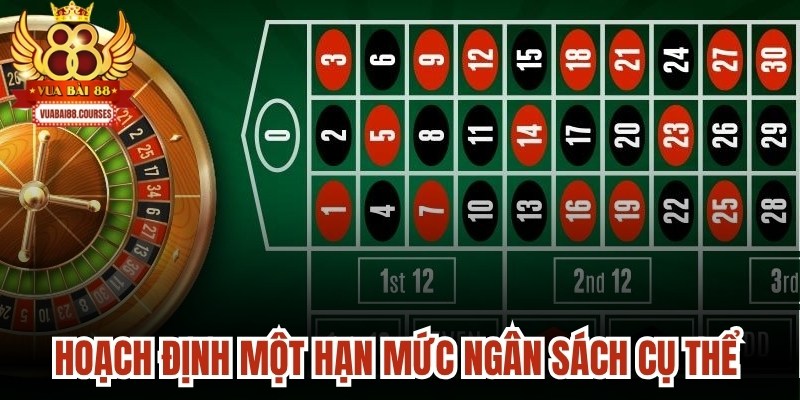 Hoạch định một hạn mức ngân sách cụ thể cho mỗi vòng quay