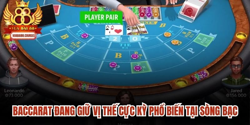 Baccarat hiện đang giữ vị thế cực kỳ phổ biến tại những sòng bạc